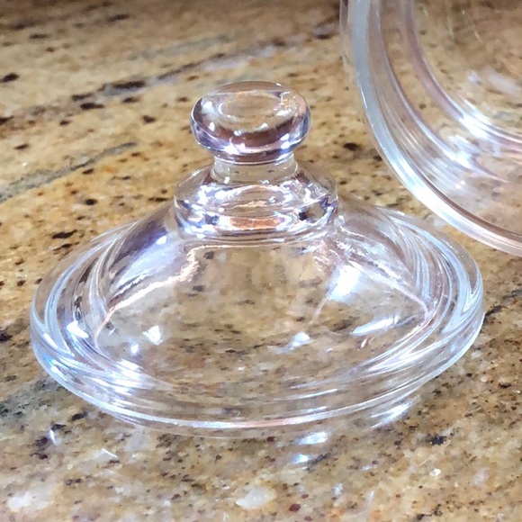 Set of 3 Glass Jars with Domed Lids - Apothecary/ Vanity/ Jam & Jelly- Vintage - Picture 6 of 10